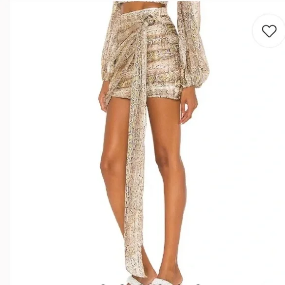 ROCOCO SAND Rhea Mini Skirt set in Snake Multi - Picture 9 of 16